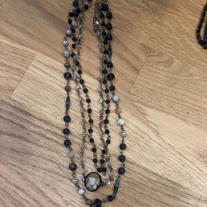 Elegant Multi-Strand Beaded Necklace